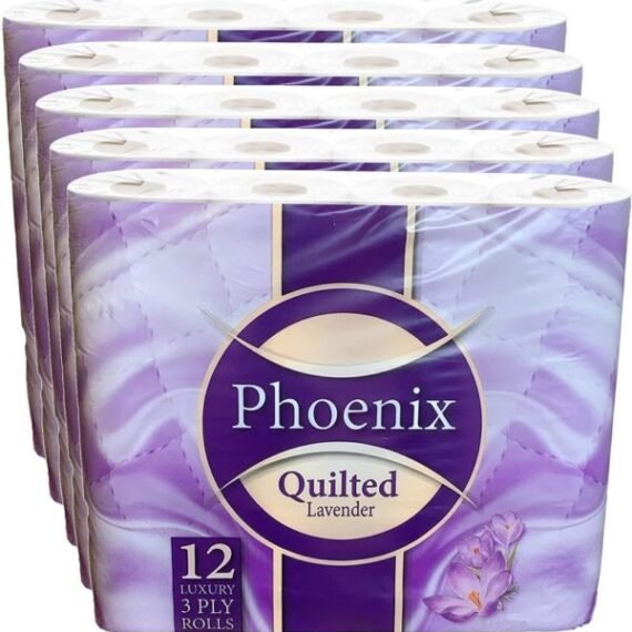 60 Roll Bulk Buy – Quilted 3 Ply LavenderFragranced Toilet Rolls